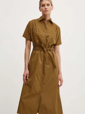 Obrázek produktu A.P.C. Bavlněné šaty A.P.C. robe new drew zelená