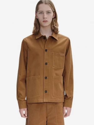 Obrázek produktu A.P.C. bunda pánská bavlněná A.P.C. Veste Chico COGBJ-H02800 CARAMEL hnědá