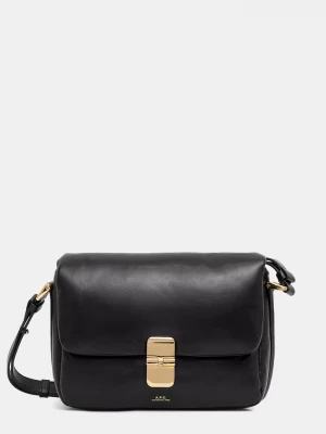 Obrázek produktu A.P.C. crossbody kabelka dámská kožená sac grace soft černá
