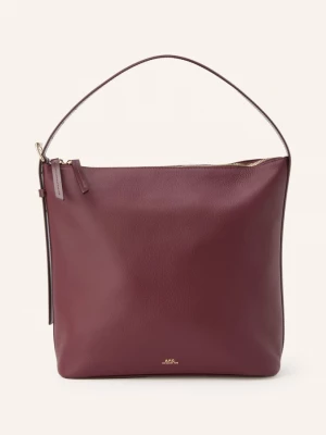 Obrázek produktu A.P.C. Kabelka Hobo Vera tmavě červená / zlatá