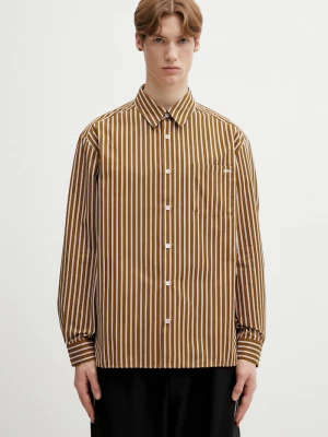 Obrázek produktu A.P.C. košile pánská bavlněná Malo Logo hnědá