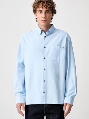 Obrázek produktu A.P.C. košile pánská bavlněná Mateo Logo modrá