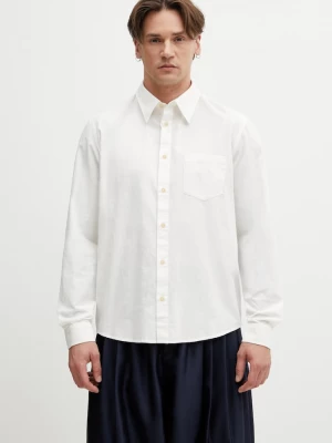 Obrázek produktu A.P.C. košile pánská s bavlnou En Lin béžová