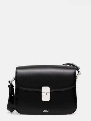 Obrázek produktu A.P.C. Kožená kabelka A.P.C. Sac Grace černá