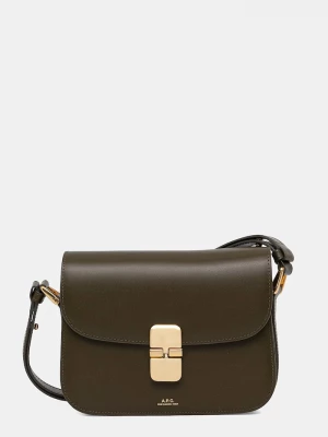Obrázek produktu A.P.C. Kožená kabelka A.P.C. Sac Grace Small zelená
