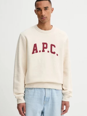 Obrázek produktu A.P.C. Mikina A.P.C. sweat harris - GOTS béžová