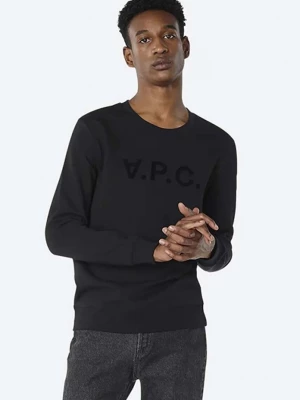 Obrázek produktu A.P.C. mikina pánská bavlněná Bluza A.P.C. Sweat Vpc COECQ-H27378 BLACK