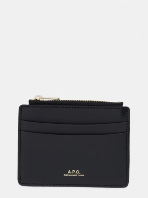 Obrázek produktu A.P.C. Peněženka dámská kožená porte-carte paris černá