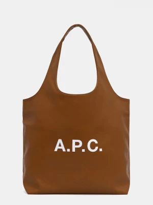 Obrázek produktu A.P.C. taška z imitace kůže tote ninon hnědá