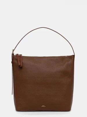 Obrázek produktu A.P.C. tote taška dámská kožená sac vera hnědá