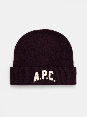 Obrázek produktu A.P.C. Vlněná čepice A.P.C. bonnet axel fialová