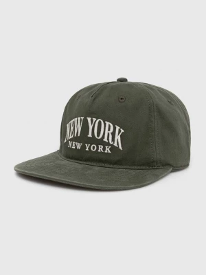 Obrázek produktu Abercrombie & Fitch Bavlněná baseballová čepice Abercrombie & Fitch zelená