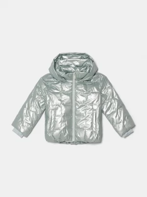 Obrázek produktu Abercrombie & Fitch Dětská bunda Abercrombie & Fitch tyrkysová