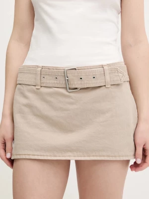 Obrázek produktu Abercrombie & Fitch Džínová kalhotová sukně Abercrombie & Fitch béžová