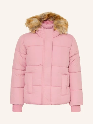 Obrázek produktu Abercrombie & Fitch Prošívaná Bunda S Odnímatelnou Umělou Kožešinou světle fialová / světle hnědá
