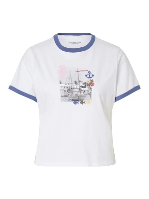 Obrázek produktu Abercrombie & Fitch Tričko 'COASTAL BEATNIK SKIMMING BOAT' olivová / růžová / černá / bílá