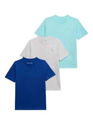 Obrázek produktu Abercrombie & Fitch Tričko královská modrá / světlemodrá / šedá