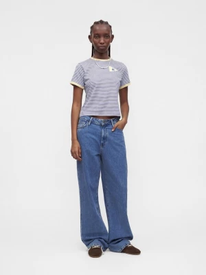 Obrázek produktu Abercrombie & Fitch Tričko 'MAR4' námořnická modř / světle žlutá / offwhite