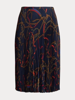 Obrázek produktu Áčková sukně Lauren Ralph Lauren tmavě modrá