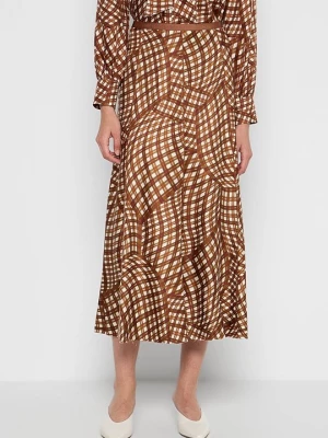 Obrázek produktu Áčková sukně Tory Burch hnědá