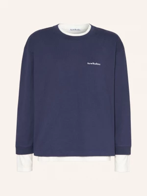 Obrázek produktu Acne Studios Mikiny Z Kombinace Materiálů tmavě modrá / bílá