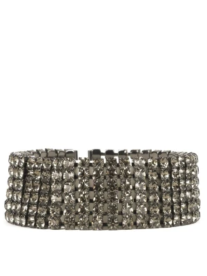 Obrázek produktu Addicted2 Náramek 'Asteria bracciale placcato argento brunito con fili di strass' antracitová