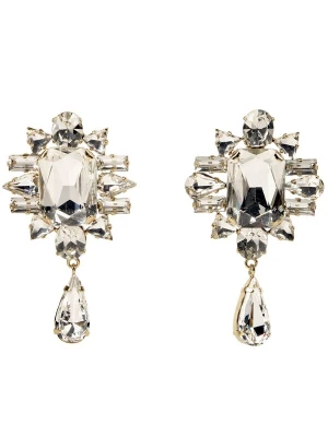 Obrázek produktu Addicted2 Náušnice 'Dei Dei orecchini placcati oro con cristalli Swarovski' zlatá / antracitová / platinová