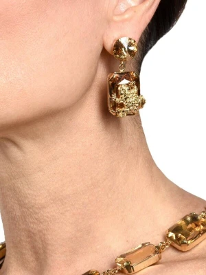 Obrázek produktu Addicted2 Náušnice 'Ginevra orecchini placcati oro 18kt con cristalli oro Swarovski & motivo rana' zlatá