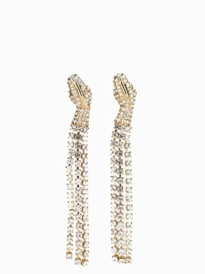 Obrázek produktu Addicted2 Náušnice 'Thuban orecchini serpente placcate oro con cascate di strass' zlatá