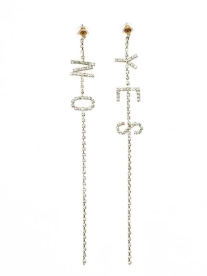 Obrázek produktu Addicted2 Náušnice 'Yes & No orecchini placcati oro con strass' zlatá