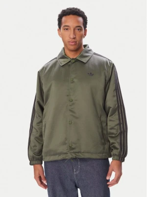 Obrázek produktu adidas Bunda pro přechodné období 3 Stripes Satin HZ3804 Světle hnědá Loose Fit
