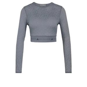 Obrázek produktu ADIDAS BY STELLA MCCARTNEY Funkční tričko 'aSMC Longsleeve Lace Crop' grafitová