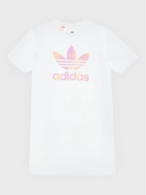 Obrázek produktu adidas Každodenní šaty Graphic Logo HK2935 Bílá Relaxed Fit