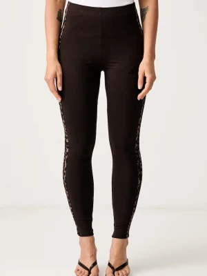 Obrázek produktu adidas legíny dámské bavlněné s elastanem Leopard Pack hnědá