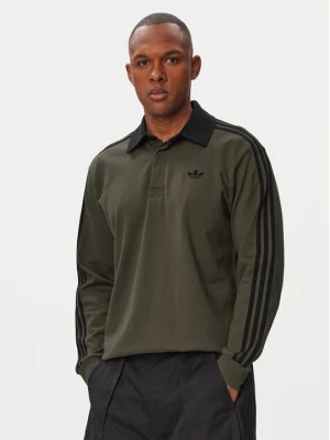 Obrázek produktu adidas Mikina 3-Stripes Rugby Longsleeve Polo KE4113 Khaki Regular Fit