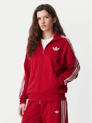 Obrázek produktu adidas Mikina Pinstripe Firebrid Loose Tracktop KS9984 Červená Regular Fit