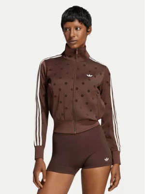 Obrázek produktu adidas Mikina Satin Polka Dots Tt Track Top LI2855 Hnědá Regular Fit
