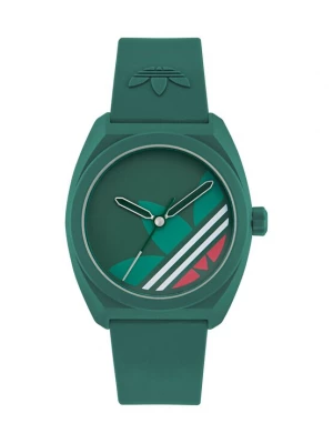 Obrázek produktu ADIDAS ORIGINALS Analogové hodinky 'PROJECT THREE' zelená / krvavě červená / bílá