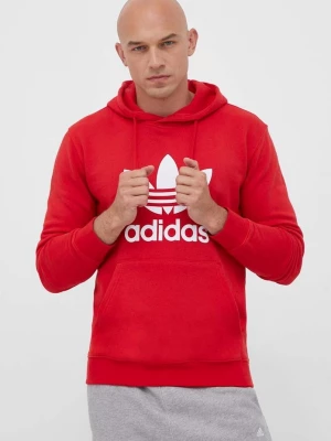 Obrázek produktu adidas Originals Bavlněná mikina adidas Originals Classics Trefoil Hoodie červená