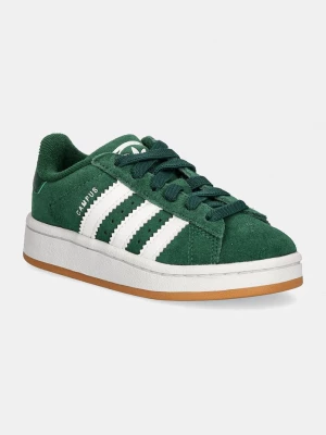 Obrázek produktu adidas Originals Dětské semišové sneakers boty CAMPUS 00s EL C zelená