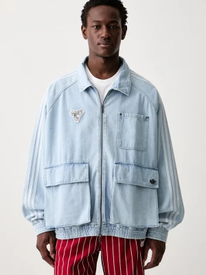 Obrázek produktu adidas Originals džínová bunda pánská bavlněná modrá