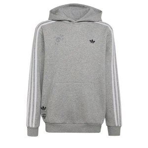 Obrázek produktu ADIDAS ORIGINALS Mikina 'GRAPHIC LOOSE' šedý melír / světle zelená / černá / bílá