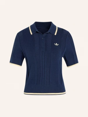 Obrázek produktu Adidas Originals Pletená Polokošile Cable Knit Cali tmavě modrá / bílá