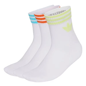Obrázek produktu ADIDAS ORIGINALS Ponožky '3-Stripes Ankle 3 Pairs' azurová / světle žlutá / tmavě oranžová / bílá