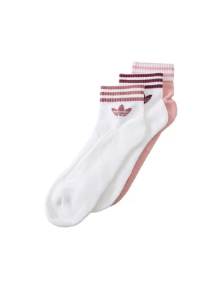Obrázek produktu ADIDAS ORIGINALS Ponožky '3-Stripes Ankle 3 Pairs' bledě fialová / cyclam / bílá