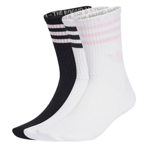 Obrázek produktu ADIDAS ORIGINALS Ponožky '3-Stripes Crew 3 Pairs' růžová / černá / bílá