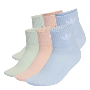 Obrázek produktu ADIDAS ORIGINALS Ponožky 'Mid Ankle 6 Pairs' pastelová modrá / mátová / růžová