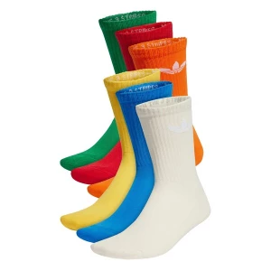 Obrázek produktu ADIDAS ORIGINALS Ponožky 'Trefoil Cushion' modrá / žlutá / zelená / oranžová / červená / bílá