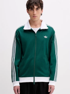 Obrázek produktu adidas Originals rozepínací mikina pánská bavlnou zelená