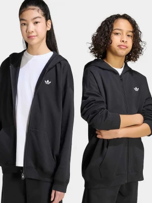 Obrázek produktu adidas Originals rozepínací mikina s kapucí dětská s bavlnou černá